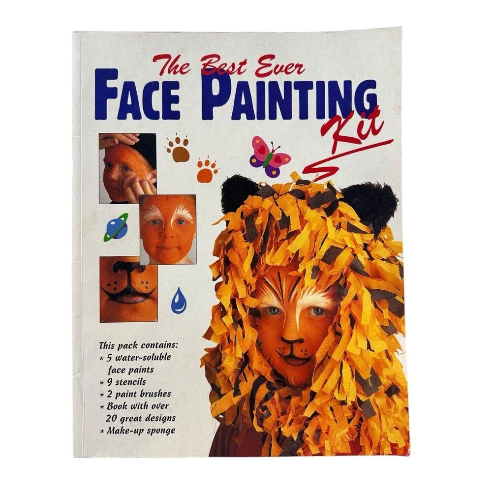 The Best Ever Face Painting Kit Book Step-by-Step Ideas Halloween Kids Party